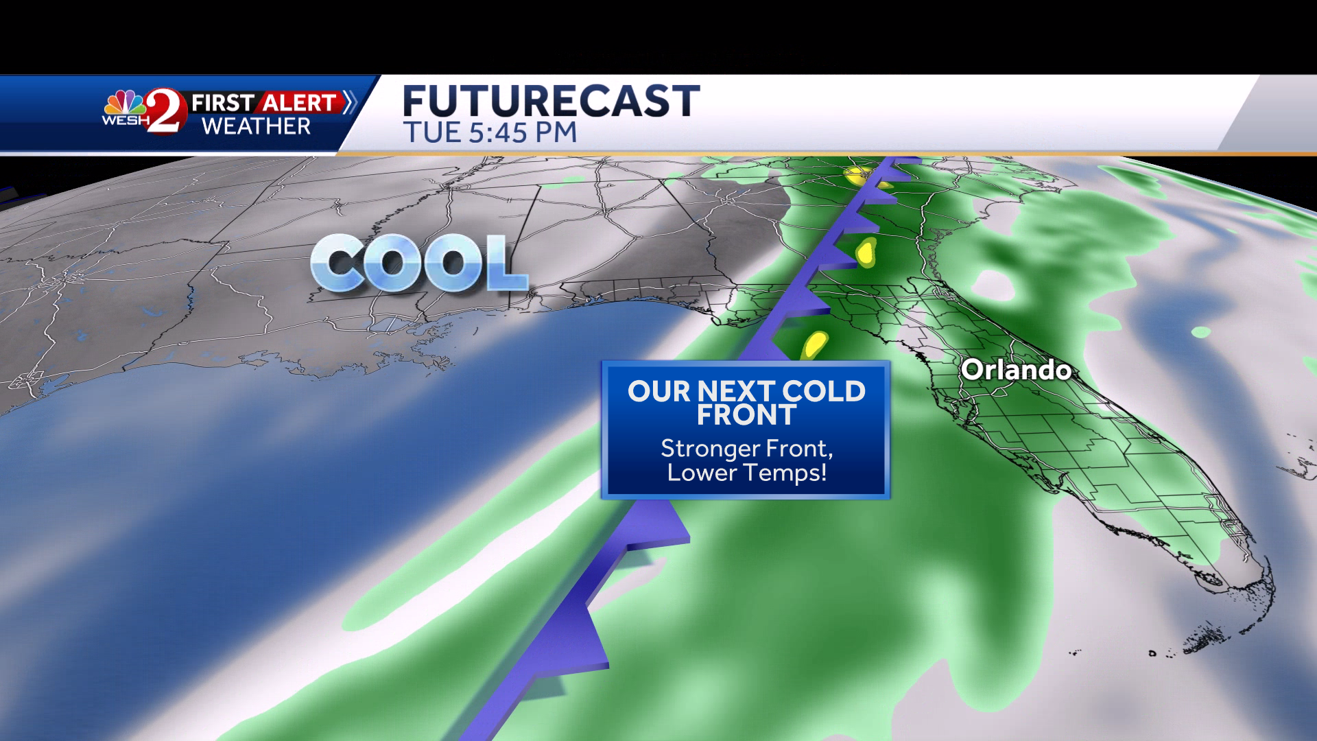 Central Florida To See Cold Front This Week