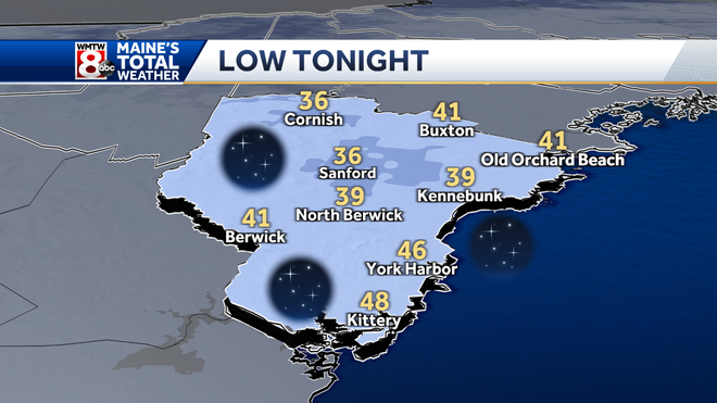 Timeline: First frost advisory of the season for southern Maine