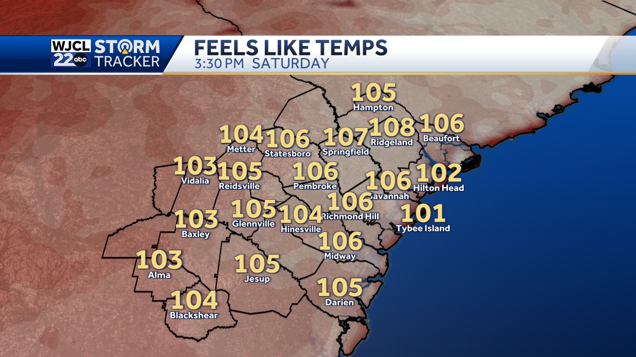 Dangerous heat possible this weekend across Southeast Georgia and the ...