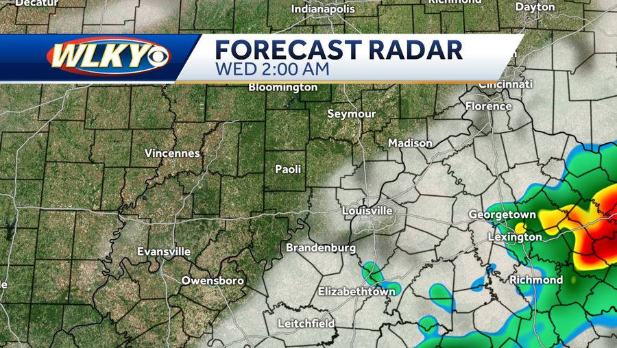 Louisville area severe weather timeline for Tuesday