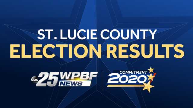 Here's a look at the latest election results for St. Lucie County.