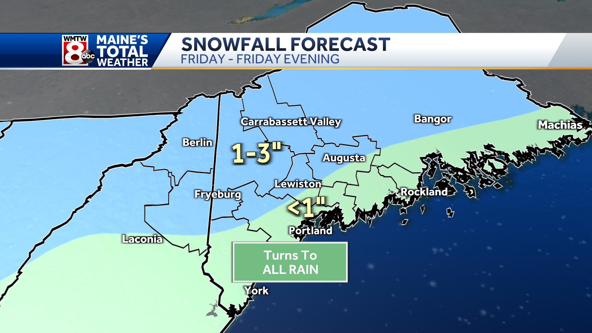 Quick-moving storm to bring a messy mix of rain, snow to Maine Friday - Vimarsana News