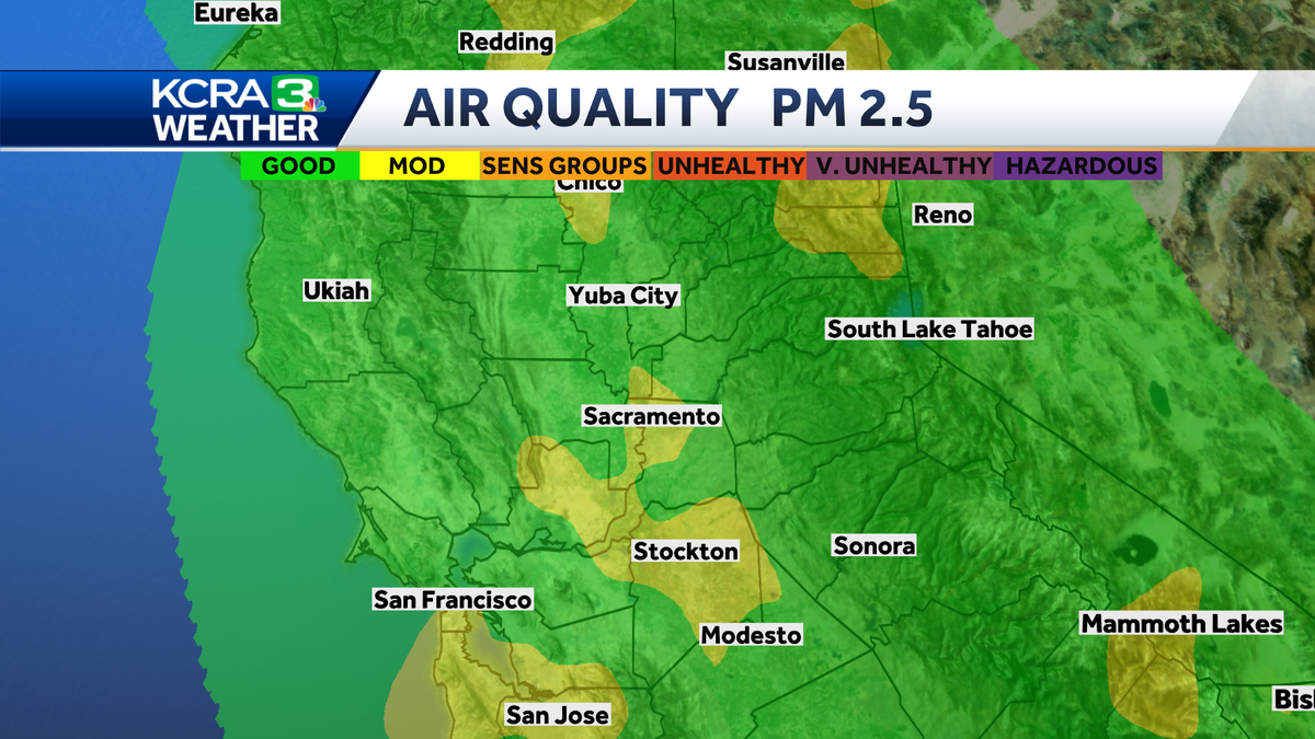Northern California air quality issues expected this week