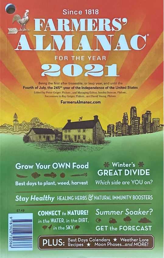 2021 Farmers' Almanac calls for 'cold and snowy winter' in the northeast