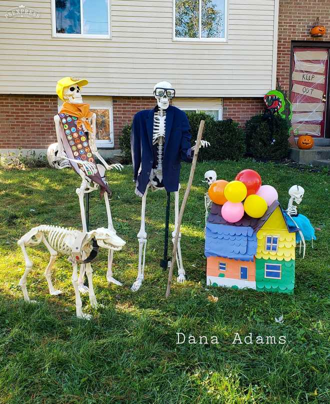 House in Hamilton creating different skeleton displays everyday this ...