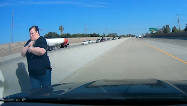 WATCH: Woman saves kitten on side of Interstate 5 in NorCal - Vimarsana News