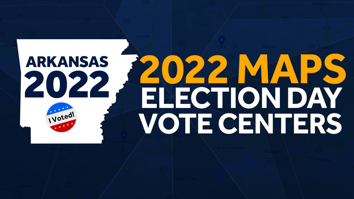 MAP: 2022 general election vote centers in Arkansas