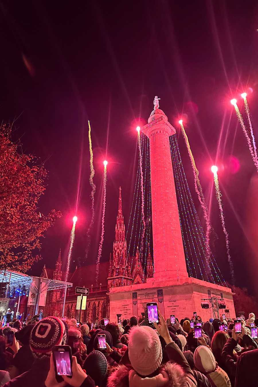 See the 2022 Washington Monument lighting in Baltimore