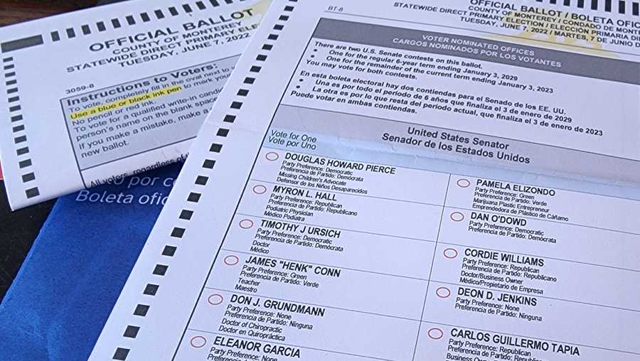 ballot for california's june primary