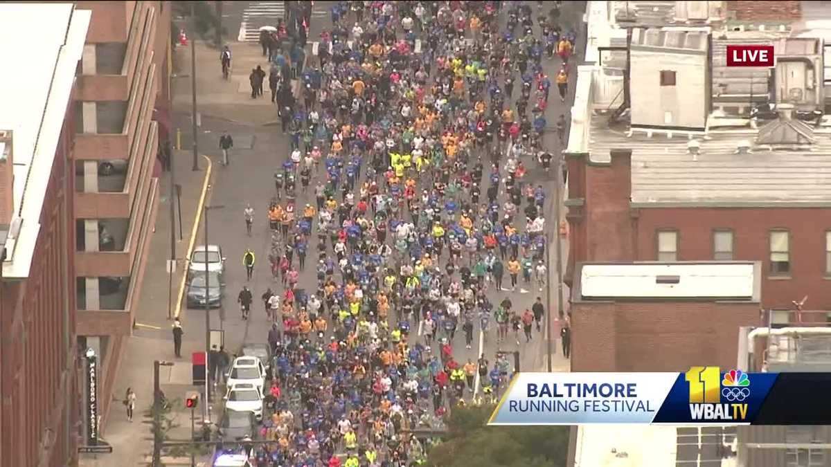 Maratona di Baltimora 2023 in video