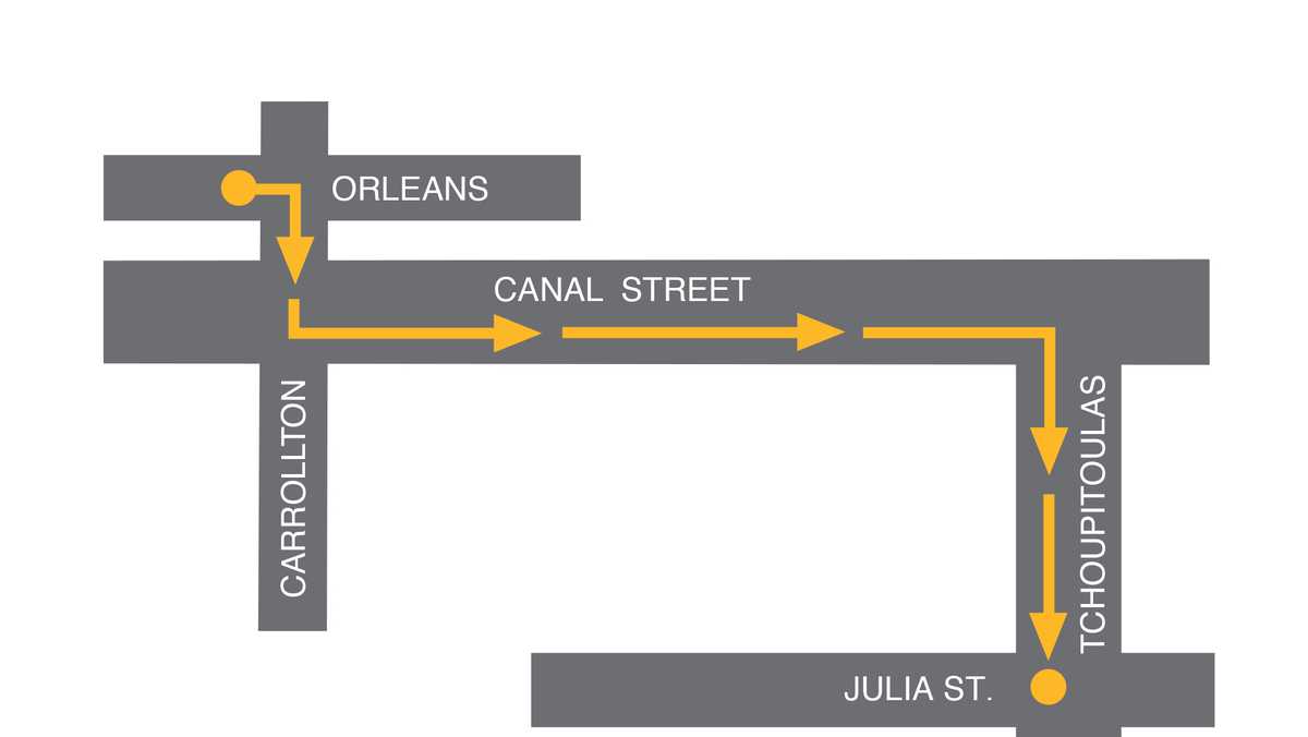 Krewe of Endymion 2023 parade route