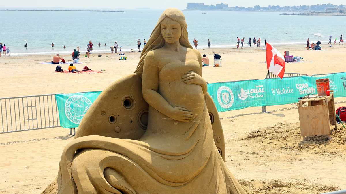 Here's what the 2023 Revere Beach sand castles looked like