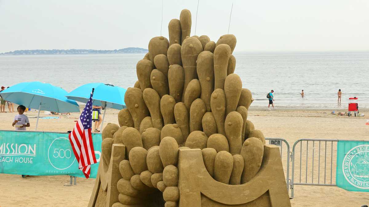 Here's what the 2023 Revere Beach sand castles looked like