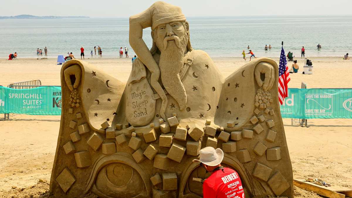 Here's what the 2023 Revere Beach sand castles looked like