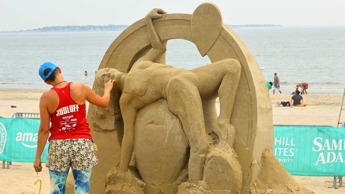 Here's what the 2023 Revere Beach sand castles looked like