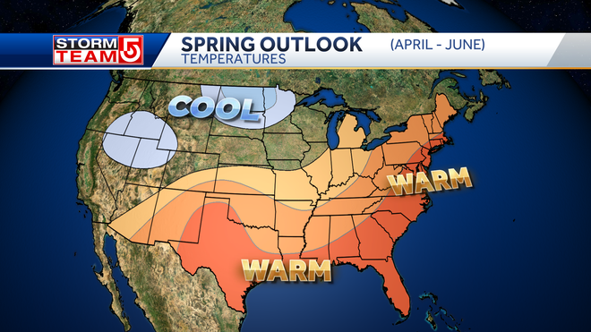 Warm, wet spring ahead for Mass., New England, NOAA says