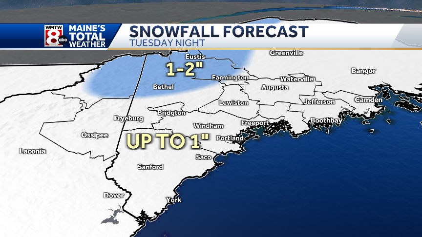 Colder today, quick burst of snow tonight