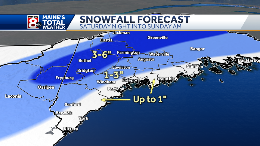 Spring storm brings wet snow and rain to Maine this weekend