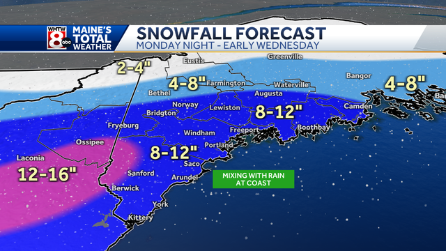 Maine nor'easter to dump heavy snow with strong winds - Vimarsana News