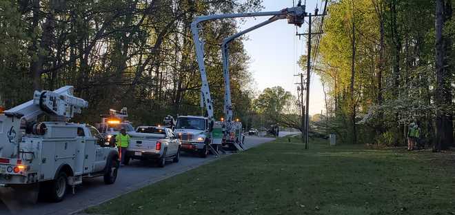 Power outage in Troy, North Greenbush