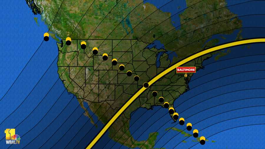 2024 solar eclipse in Maryland Are we in the path of totality?