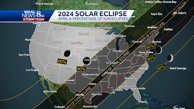 Total solar eclipse: How much south-central Pa. will be able to see