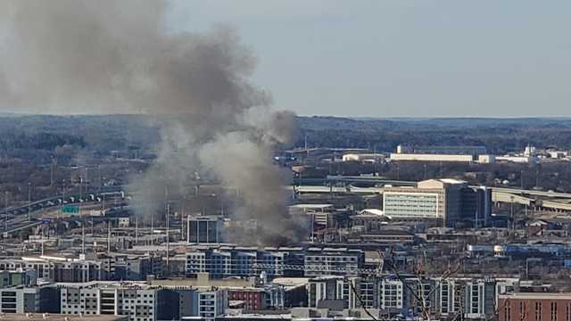 Firefighters battling large blaze at vacant building in downtown Birmingham - Vimarsana News