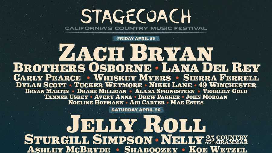 Stagecoach 2025 lineup announced, tickets on sale Sept. 13