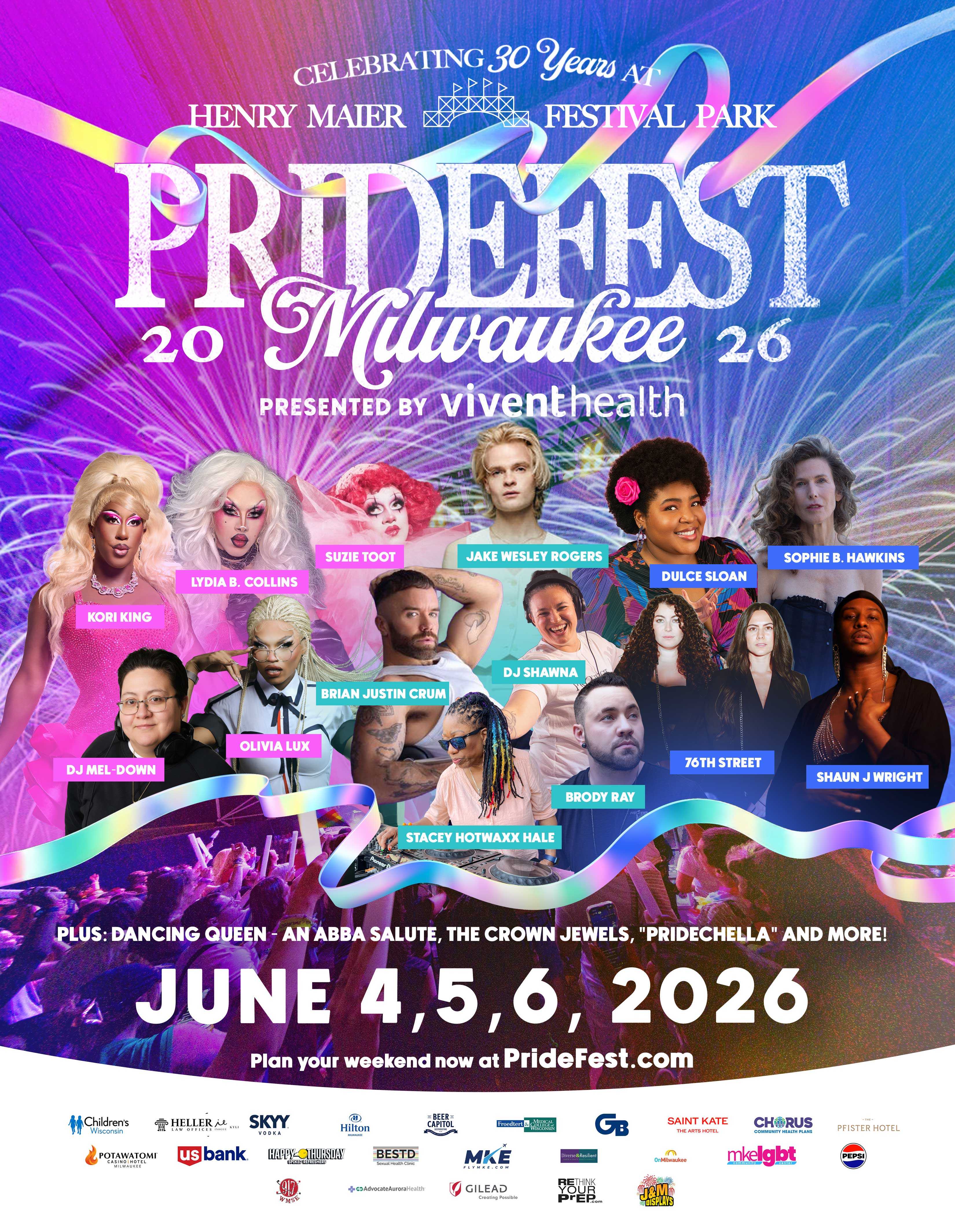 Milwaukee PrideFest announces headliners for 202
