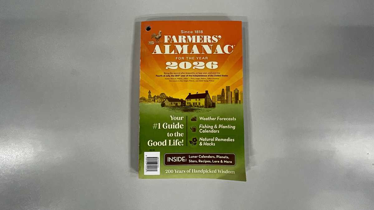 Maine-based Farmers' Almanac says 2026 edition will be its last