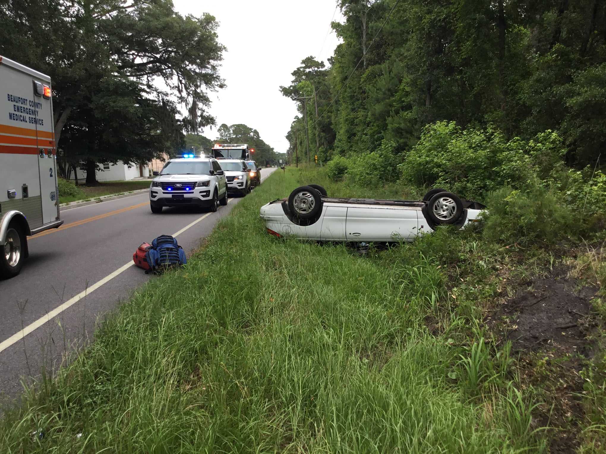 Single Vehicle Crash In Beaufort County Results In Injuries