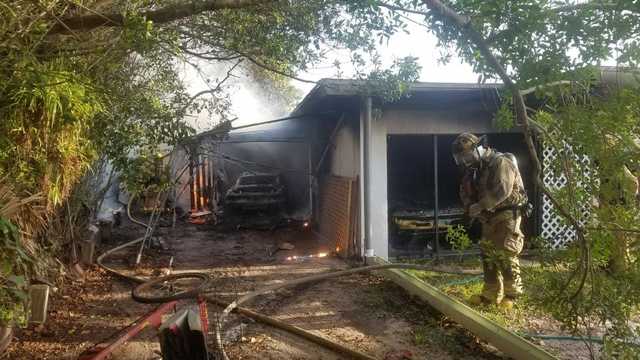 Fire Destroys Antique Cars Car Ports