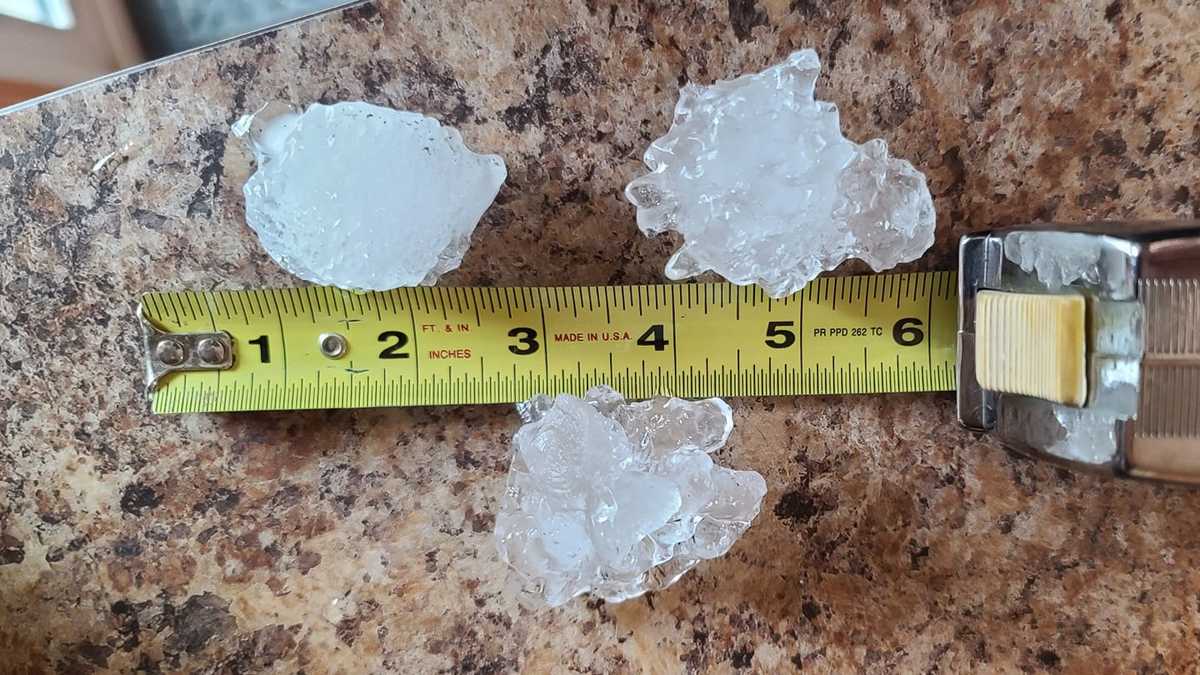 PHOTOS Hail storm hits central Iowa
