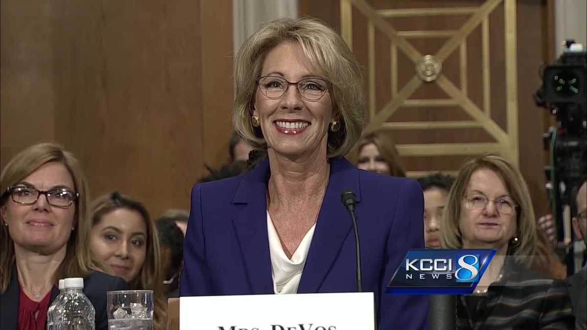 US education secretary touts school freedom bill in Iowa
