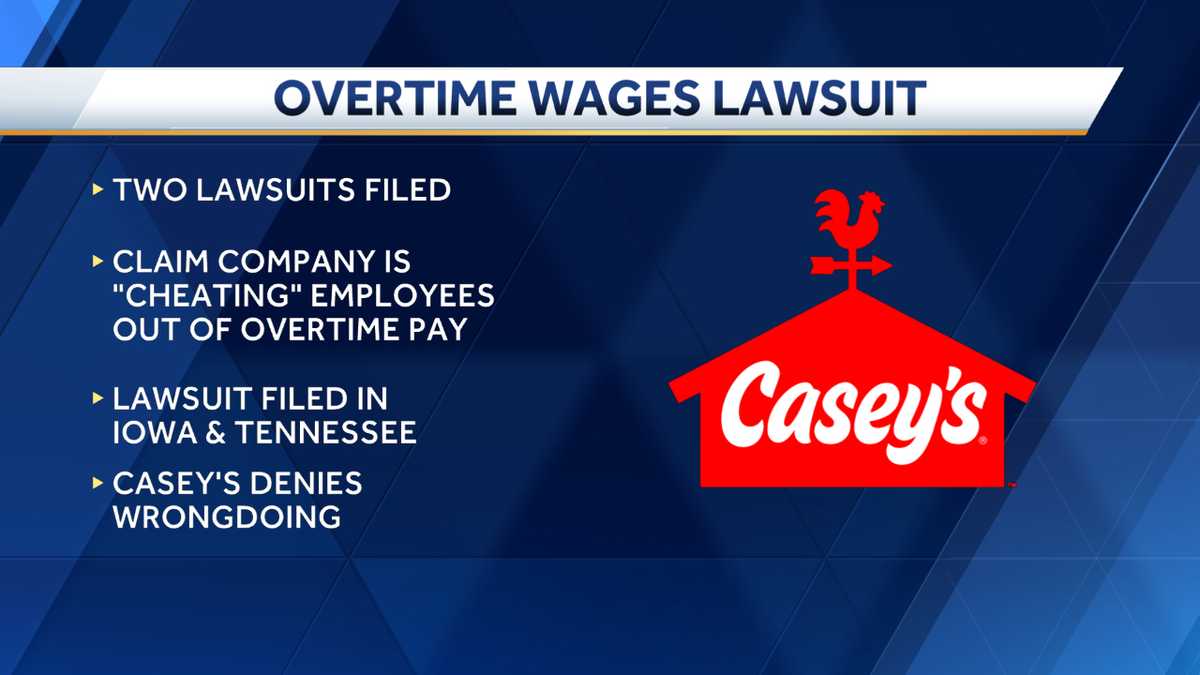 Casey's faces lawsuit over lost overtime pay for workers