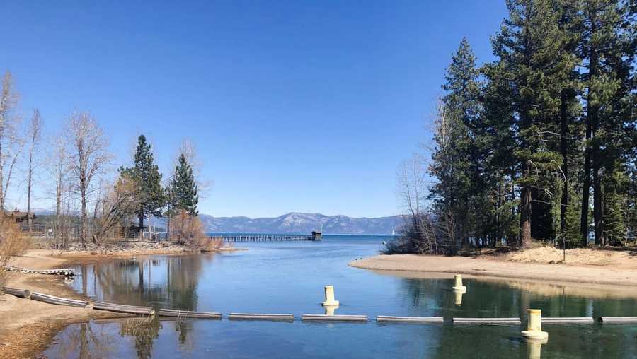 amid drought conditions, lake tahoe's water levels dropped more than 2 feet compared with last year.