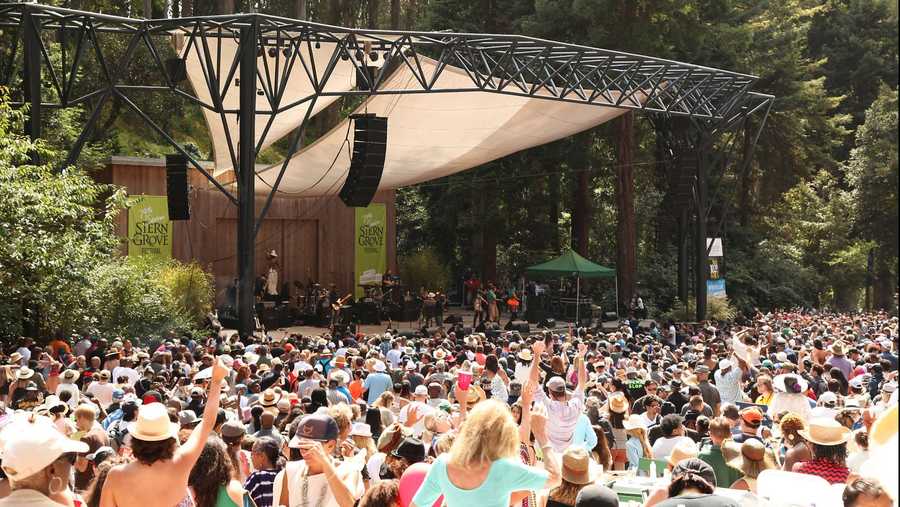 the concert meadow in stern grove.