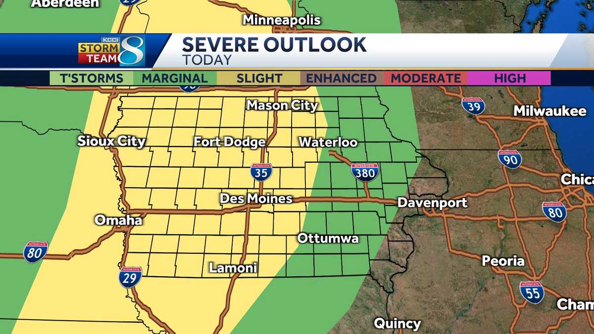 Iowa storms have severe potential