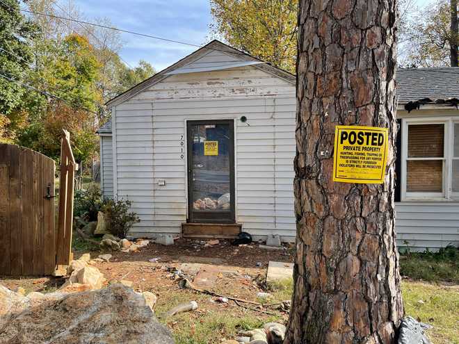 photo of the house where the alleged animal cruelty took place