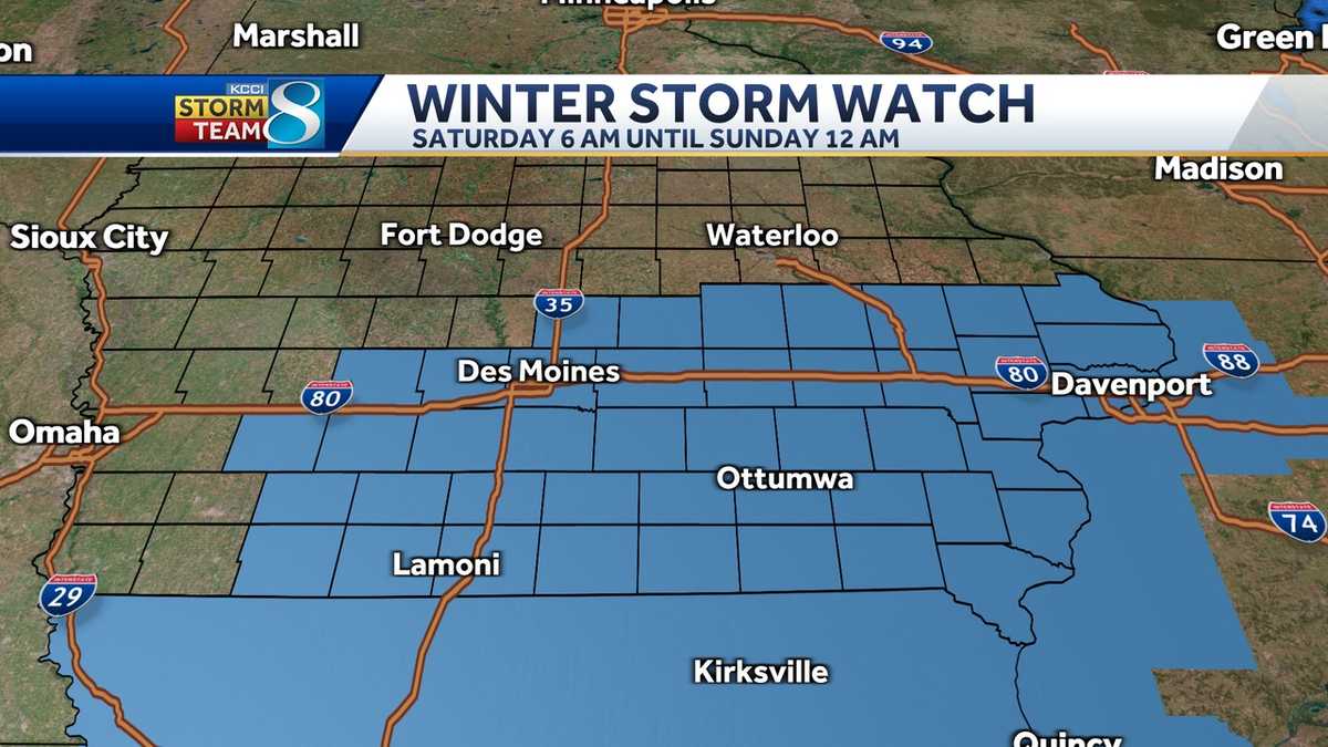 Forecast Next system brings heavy snow to portions of Iowa