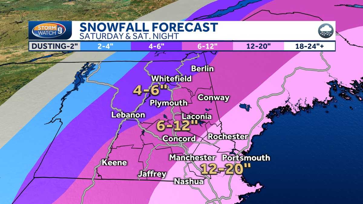 Blizzard warning at New Hampshire coast; parts of state could get more than a foot of snow - WMUR Manchester - Tranquility 國際社群