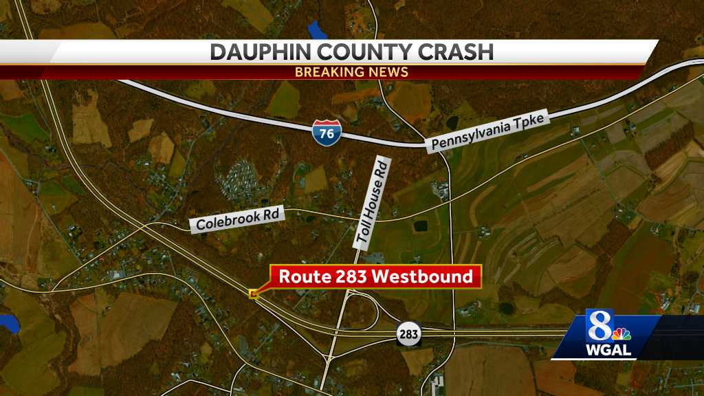 Crash on 283 in Dauphin County injures 3