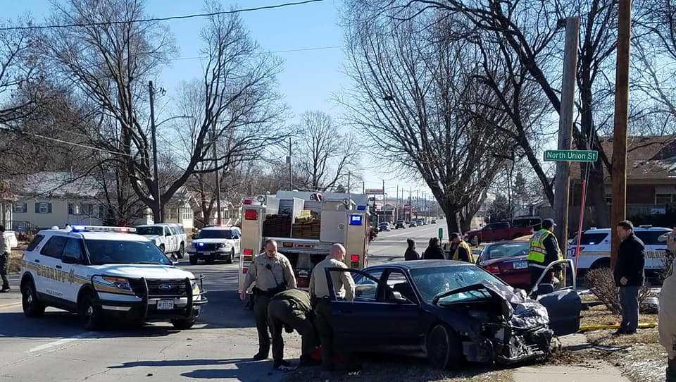 Police: Deputy pursuit ends in crash when suspect runs stop sign