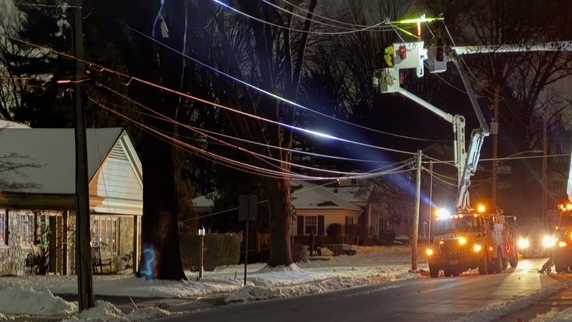 Power restored after vehicle hits utility pole in Lancaster County, Pa.