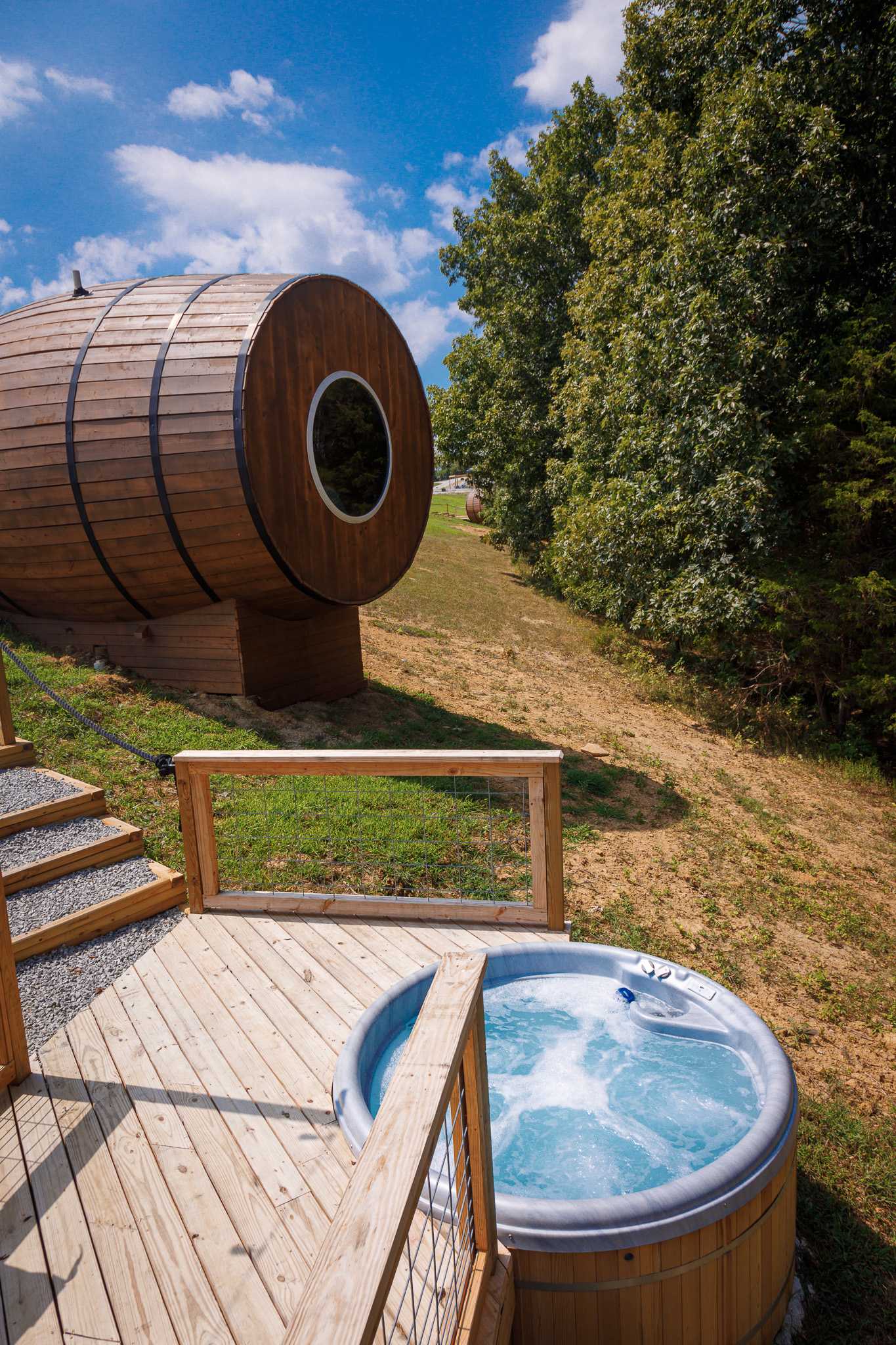 Kentucky Campsite Lets You Sleep Inside A Really Big Bourbon Barrel