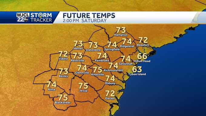 Warmer temperatures return along with a couple rain chances