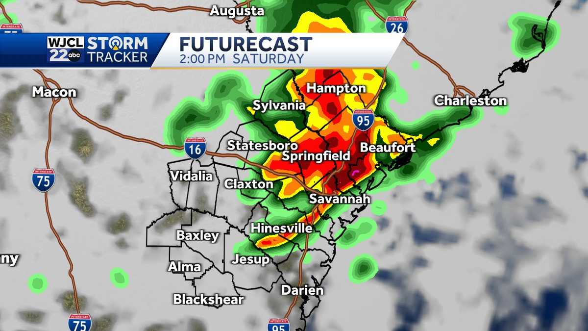 Savannah: Impact Day Saturday, thunderstorms - WJCL