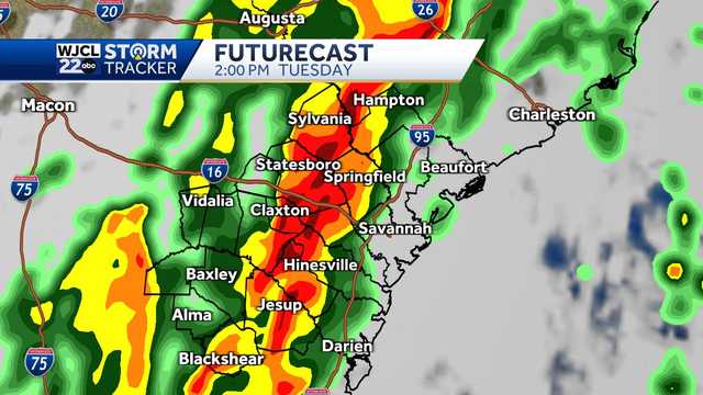 Savannah: Gusty winds, severe thunderstorms possible Tuesday - Vimarsana News