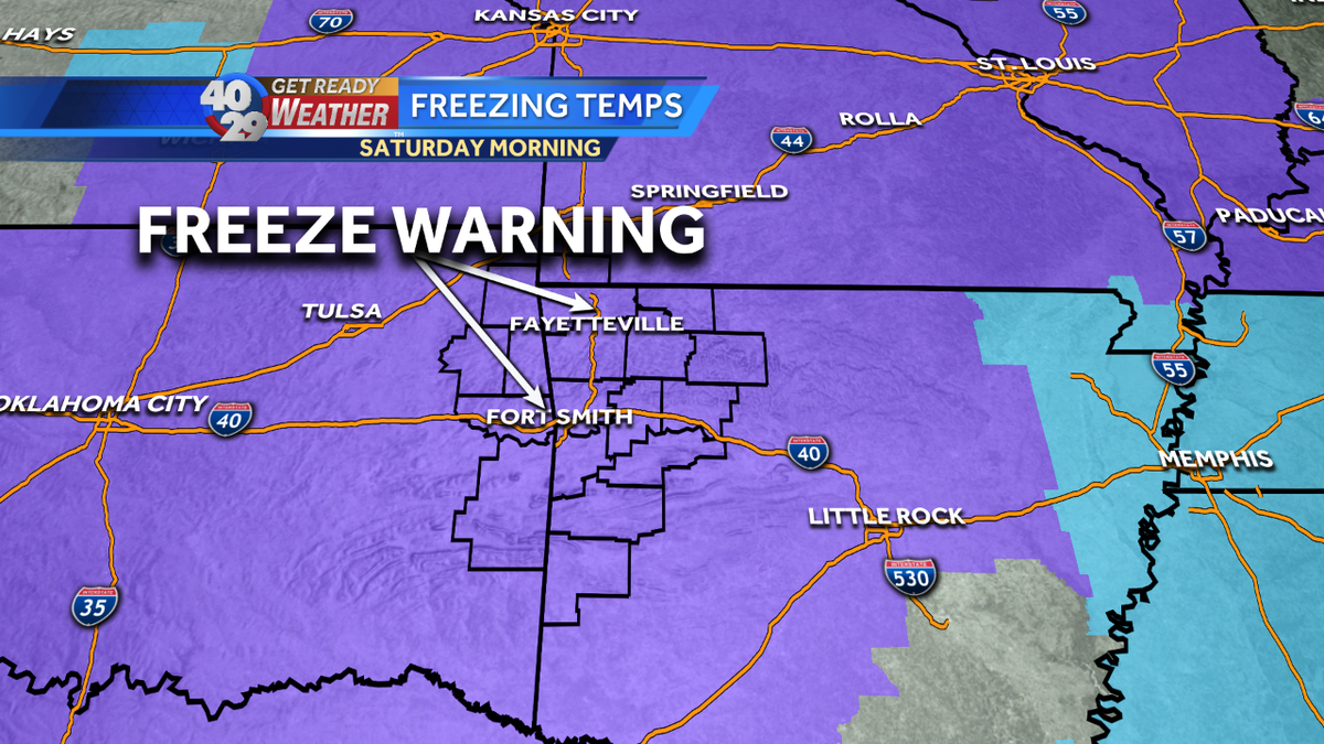 Freeze Warnings for entire 40/29 viewing area