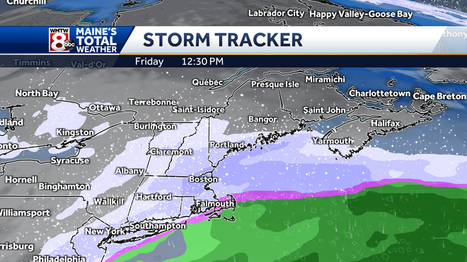 Impact weather: Persistent snow all day Friday for parts of Maine